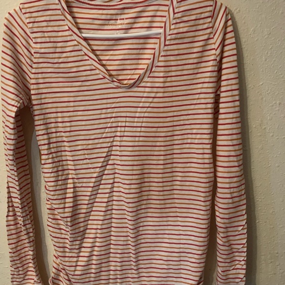 Isabel Maternity by Ingrid & Isabel Other - Isabel Maternity by Ingrid & Isabel Cream and White Fitted Long Sleeve Tee